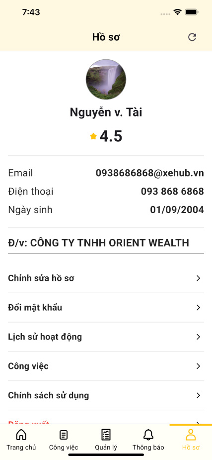 Quản lý Cá nhân