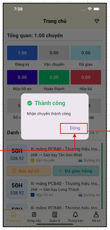 Nhận chuyến